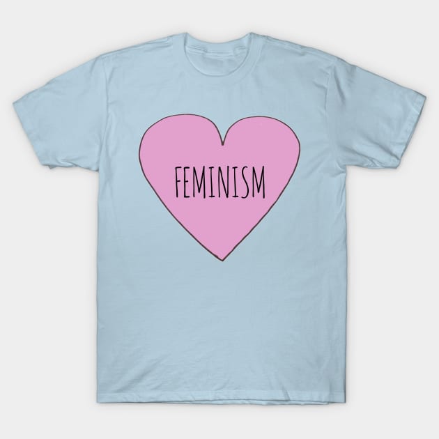 Feminism Love T-Shirt by wanungara